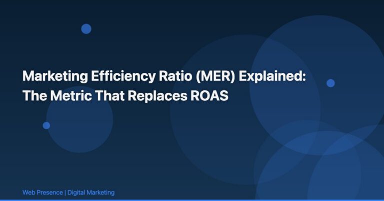 Marketing Efficiency Ratio (MER) Explained: The Metric That Replaces ROAS